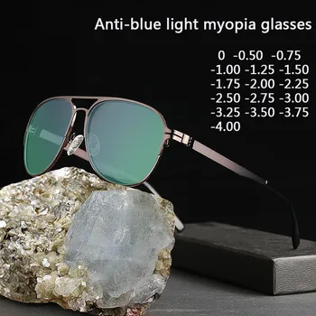 -1 -1.5 -2 -2.5 -3 -3.5 -4 -4.5 Retro de Metal Cadru de Mare Miopie Ochelari de vedere Ochelari Pentru Femei Și Bărbați Clasic de ochelari de vedere