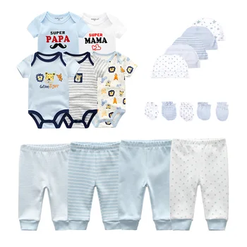 Moda Nou-Născut Unisex Costume Pantaloni Copii Palarii Copii, Manusi Copii, Seturi Baby Boy Haine Cu Maneci Scurte Roupas De Haine Bebe