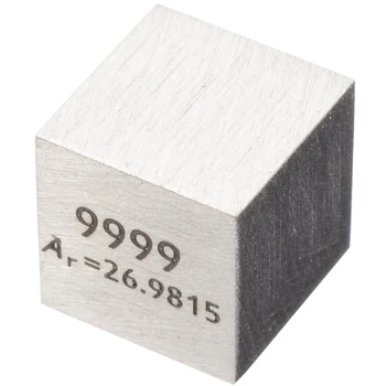 1buc Înaltă Puritate din Aliaj de Aluminiu Element de Cub 10 mm din Metal cu Densitate Cuburi Sculptate Element din Tabelul Periodic Cub