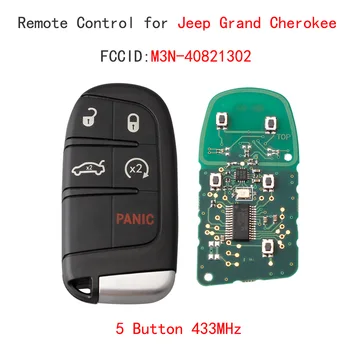 5 Butonul de 433MHz Înlocuire Inteligent de la Distanță Cheie de acces fără cheie Fob Pentru Jeep Grand Cherokee 2014-2018 Cheie de Masina eps7236 M3N40821302 Cip