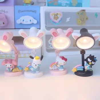 Kawaii Sanriod Serie Anime Mymelody Cinnamorol Kt Mini Lampă De Masă Anime Drăguț Diy Creative Fata Cu Inima Lumina De Noapte Cadouri