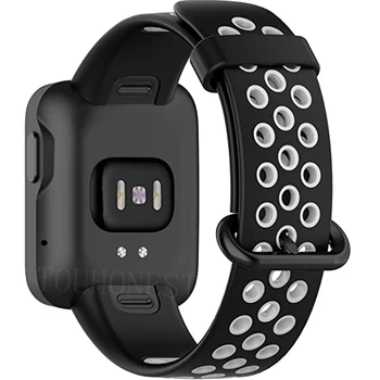 Culoare Dual Curele Silicon Pentru Xiaomi Mi Watch Lite Trupa Watchband Ceas Inteligent Sports band pentru Xiaomi Redmi Curea de ceas Brățară