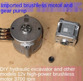 DIY Importate Mini Treapta de Înaltă Presiune Pompa de Ulei Excavator Model de Pompa Hidraulica Miniatură Metal Gear Pump