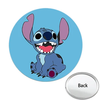 Disney Amuzant Star Baby Lilo & Stitch-O Parte de Mini-Oglindă de Buzunar Portabil Compact Pentru Machiaj de Călătorie Poseta Oglinzi Cadou mai NOI