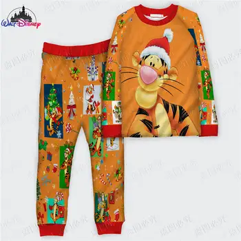 Disney 2022 Crăciun Winnie the Pooh Tigger NOI dimensiuni de imprimare 3D de Înaltă Calitate Ugly Crăciun părinte-copil costum de pijama costum