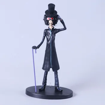Anime One Piece Brook Burukku Costum Negru Ver. PVC Acțiune Figura Statuie de Colectie Model pentru Copii Jucarii Papusa 23cm
