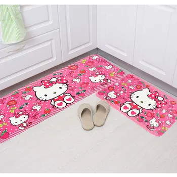 kawaii Hello Kitty Bucătărie mat usa covor lung de petrol dovada picior mat obiecte sanitare antiderapante și absorbante de uz casnic usa mat