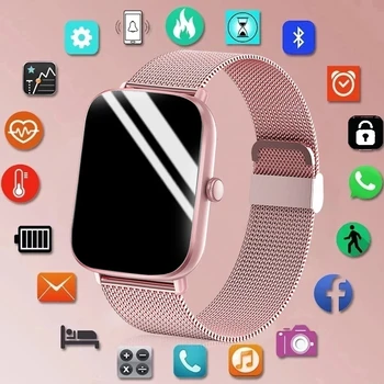 LIGE Femei Ceas Inteligent 2022 Full Touch Ceas cu Heart Rate Monitor Sănătatea Doamnelor Ceasuri Sport rezistent la apa Bratara Pentru Android IOS