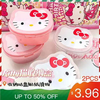 2 buc Hello Kitty Cutie Depozitare Japoneză Transparent Roz Cutii de Depozitare multifuncțional Mini Camion Cutie de Plastic drăguț de Mare Capacitate