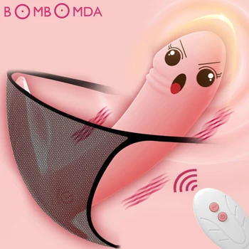 Telecomanda Wireless Penis artificial Vibratoare Anale Stimulator Clitoris Vibratoare Chilotei Jucarii Sexuale pentru Femei Cupluri de sex Feminin Adulti 18