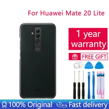 Oficial Pentru Huawei Sticlă Baterie Capac Spate + Camera Obiectiv Cadru Portieră Spate de Locuințe Caz piesă de schimb Pentru HUAWEI Mate 20 Lite