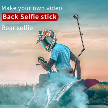 Ușor de purtat Centura Betelie Spate Bara Monopied Montare Suport Pentru GoPro Hero 5 6 7 8 9 10 Max Insta360 ONE X R Yi Selfie Stick Adaptor