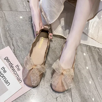 Artistic Arc Plat Pantofi de sex Feminin Zână Model de Stil All-meci Student Fund Moale Mazăre Pantofi Femei Pantofi Plat pentru Femei Pantofi