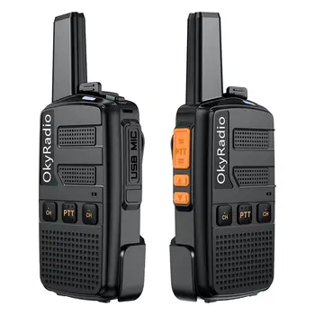 2 Buc N6 5w Wireless Civile Walkie-talkie cu Rază Lungă de Mare Capacitate Portabil Impermeabil Interfon Pentru Hotel șantierele de Construcții
