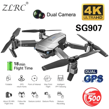 ZLRC SG907 RC GPS Drona cu 5G WiFi 90° Reglare Electrica Camera 4K Urmați-Mă Quadrocopter Pliabil Quadcopter VS S167 E520S