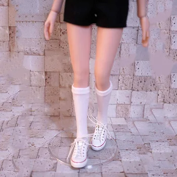1/6 Soldat de sex Feminin Drăguț Japoneză Student Șosete Albe Vițel Șosete Pantofi de Panza Model Accesorii pentru 12 inch Figura de Acțiune Organism