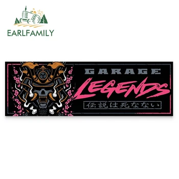 EARLFAMILY 13cm x 4.3 cm pentru Kamikaze Samurai Garaj Legende Auto Stickere Auto Bara Geam rezistent la apa Scratch-proof Decal