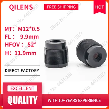 QILENS 2Megapixel HD EFL 9.9 mm Înălțime 11.9 mm Lentile de Bord pentru Securitate CCTV Camera IP M12*0.5 Muntele Unghi Larg