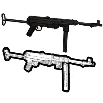 MP40 Pistol Mitralieră de Model la Scară 1: 1 Manual DIY Hârtie Jucărie Puzzle Casual, Decor