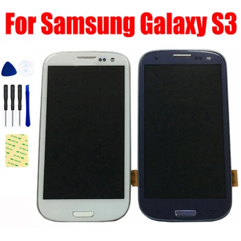 Pentru Samsung Galaxy S3 i9300 i9300i i9308i i9305 Display LCD Monitor Panou de Pantalla Ecran Tactil Digitizer Sticla Cadru de Asamblare