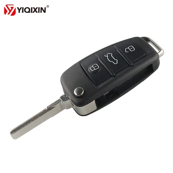 YIQIXIN 3 Butonul de Pliere Flip Cheie de la Distanță de Acoperire Coajă Fob Pentru Audi A6L Q7 A2 A3 A4 A6 A8 TT S5 Caz de Înlocuire
