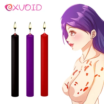 EXVOID Picurare Lumânări Sex Lumânări 3PCS/SET BDSM Flirt Produse pentru Adulți SM jucarii Sexuale Pentru Cupluri de Relaxare Temperatură Scăzută Lumânare