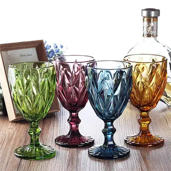 Pline De Culoare Șampanie Cupa De Sticlă, Cupe Cocktail De Whisky Pahare De Cristal, Sculptură Suc De Cupă De Sticlă De Vin De Sticlă De Cristal Gravate Culoare