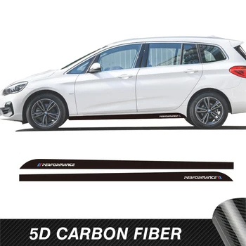 Pentru BMW Seria 2 F45 F46 Gran Tourer M Performance Autocolante Portiera Laterală Dungi Fusta din Fibra de Carbon Vinyl Decals Accesorii