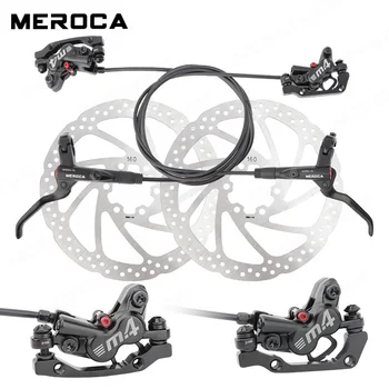 MEROCA M4 Biciclete Mtb Hidraulic de Frânare Disc de Frână Rotor 160mm Biciclete MTB Ulei de Frână Disc 4 de Ulei a Pistonului de Frână Biciclete, Piese de Bicicleta