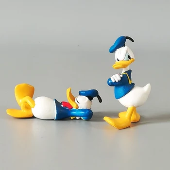 2 buc Disney Anime Donald Duck Acțiune Figura Decorare Tort Model Decor Kawai Accesorii Jucării pentru Copii Cadouri de Craciun