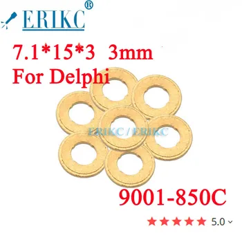 ERIKC 9001-850C Inele de Cupru Garnitura 9001 850C 9001850C Grosime 7.1*15*3 3mm Common Rail Calibrarea Injectorului Lamele Pentru Delphi