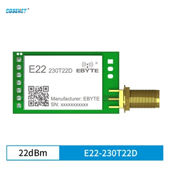 Lora SX1262 Wireless RF Module 230MHz CDSENET E22-230T22D Redus de Energie 22dBm 5Km SMA-K RF Interfață