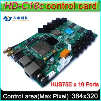 2022new HD-C16C Plin de Culoare LED Display Card de Control,Sprijin 32 de Scanare Modul de Afișaj LED,Bord HUB75E x 10,Flash 4GB RAM