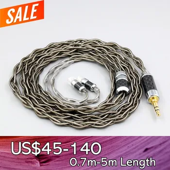99% Argint Pur Paladiu + Grafen Aur Casti de Protectie Cablu Pentru Sennheiser IE8 IE8i IE80 IE80s Metal Pin LN008202