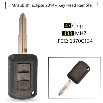 CN011031 2Buttons Cheie de la Distanță 433MHz Pentru Mitsubishi Eclipse 2014+ Cheie Cap de la Distanță J166E HITAG3 PCF7961XXT MIT11R 6370C134