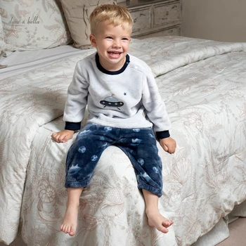 DBX18957 dave bella iarna baieti moda desene animate pijamale băiețel nou-născut lenjerie casual pijamale 2 buc costum