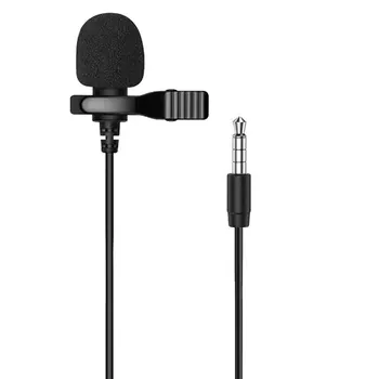 Portable 1.5 m Mini Microfon Lavaliera cu Condensator Clip-on Rever Microfon de 3,5 mm USB de Tip C de Înregistrare Microfon Pentru Telefon ForMac Laptop