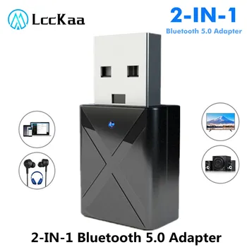 Bluetooth USB 5.0 Transmițător Receptor Adaptor Boxe Muzica 3.5 mm AUX Mașină de Apel Hands-free Stereo-Adaptor Audio Pentru TV Headphoe