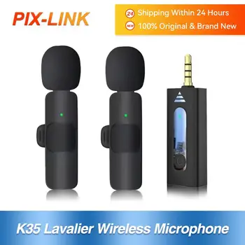 K35 Lavaliera Wireless cu Microfon de 3,5 mm DJ-ul de Gaming cu Microfon Caixa De Som Bluetooth Automat Reducerea Zgomotului de Radio Microfon
