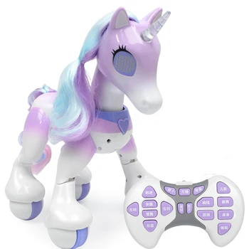 Electric Inteligent de Control de la Distanță Magic Cal Unicorn pentru Copii Robot Senzor Tactil Inducție Electronice, animale de Companie Puzzle Jucărie pentru Copii