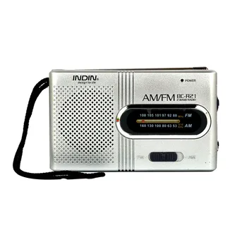 Radio cu baterii Compacte aparate de Radio cu Tranzistori Mare Recepție Difuzor Jack pentru Căști de Lungă Durată 2 AA Baterii