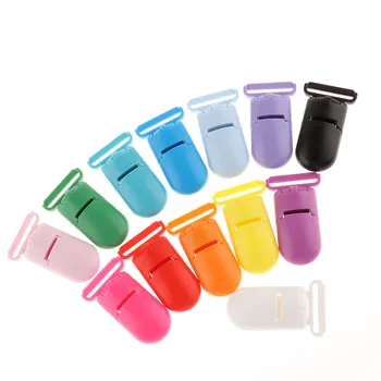 50pcs în condiții de Siguranță din material Plastic Suzeta pentru Copii Clipuri 20mm Copil Suzeta Lant Biberon Manechin Copil Clipuri Biberon Suport Personalizat Suzeta Clip