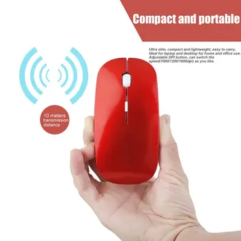 2.4 G Mouse Wireless 1600 DPI USB Optical Mouse de Calculator fără Fir 2.4 G Receptor Ultra-subțire mouse-ul Mouse-ul fără Fir Pentru PC-Uri