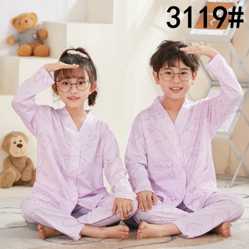 2022 Nouă Primăvară Pijama Set pentru 3-13T Copii Homewear Desene animate Pijamale Costum de Pijama cu Maneca Lunga de Toamna pentru Copii Pijama Trening