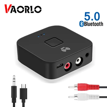 VAORLO Bluetooth 5.0 RCA Receptor Audio 3.5 mm 3.5 AUX Jack Stereo de Muzică NFC Wireless Adaptor Pentru Masina Acasa TV Difuzor Auto ON/OFF