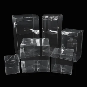10buc Transparent Bomboane Cutie de Cadou din PVC Ambalare Pentru Ciocolata Jucarii/Bijuterii/Bomboane Afișaj Clar de Protecție Cutii de Nunta Petrecere
