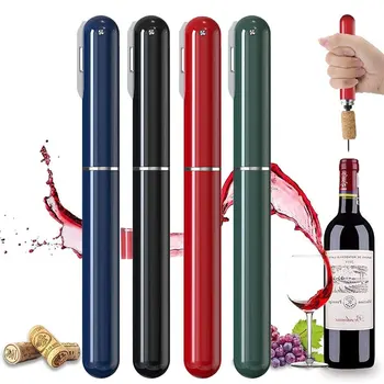 2-în-1 Presiune de Aer Deschizator de Vin cu Folie Cutter pentru Sticla de Vin Deschizator de Ușor de a Deschide Pompa de Aer Deschizator de Vin de Călătorie Portabil Vin Corkscre