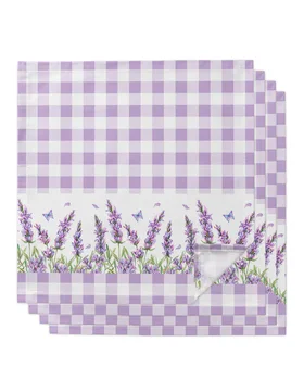 Violet Lavanda Flori Fluture Violet Șervet de Masă pentru Petrecerea de Nunta Șervețele Tipărite Prosoape pentru Bucatarie Masa