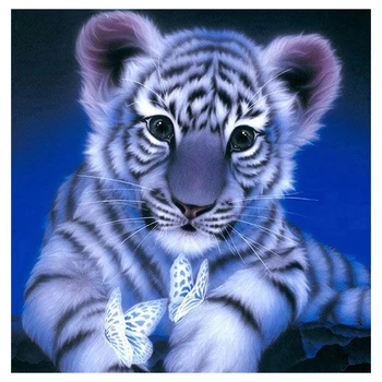 2022 5D Diy Diamant Pictura Tiger Cross Stitch Desene animate de Animale Diamant Broderie Diamant de Artă de Pietre Decor Acasă