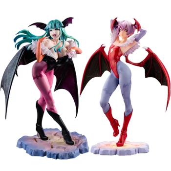 Noi 22cm Darkstalkers Bishoujo Lilith Fata Sexy Figura Anime Vampire Morrigan Aensland figurina Adult Model de Papusa Jucării